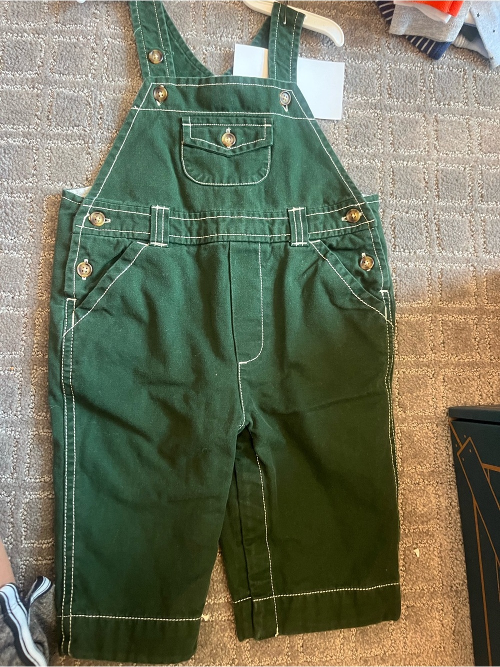 BabyGap Green Kids Overalls with Contrast Stitching